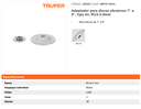 ADAPTADOR DE DISCOS ABRASIVOS 4/2 10543 TRUPER