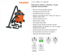 ASPIRADORA DE 12 GALONES 12093 TRUPER