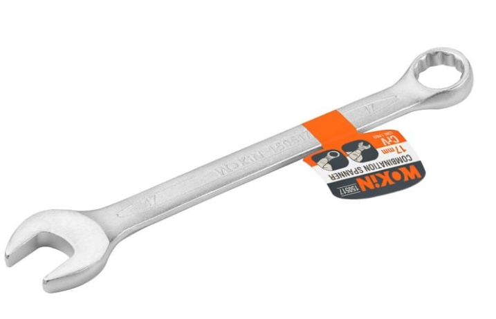 LLAVE COMBINADA INDUSTRIAL CROMADA 17MM 150517 WOKIN