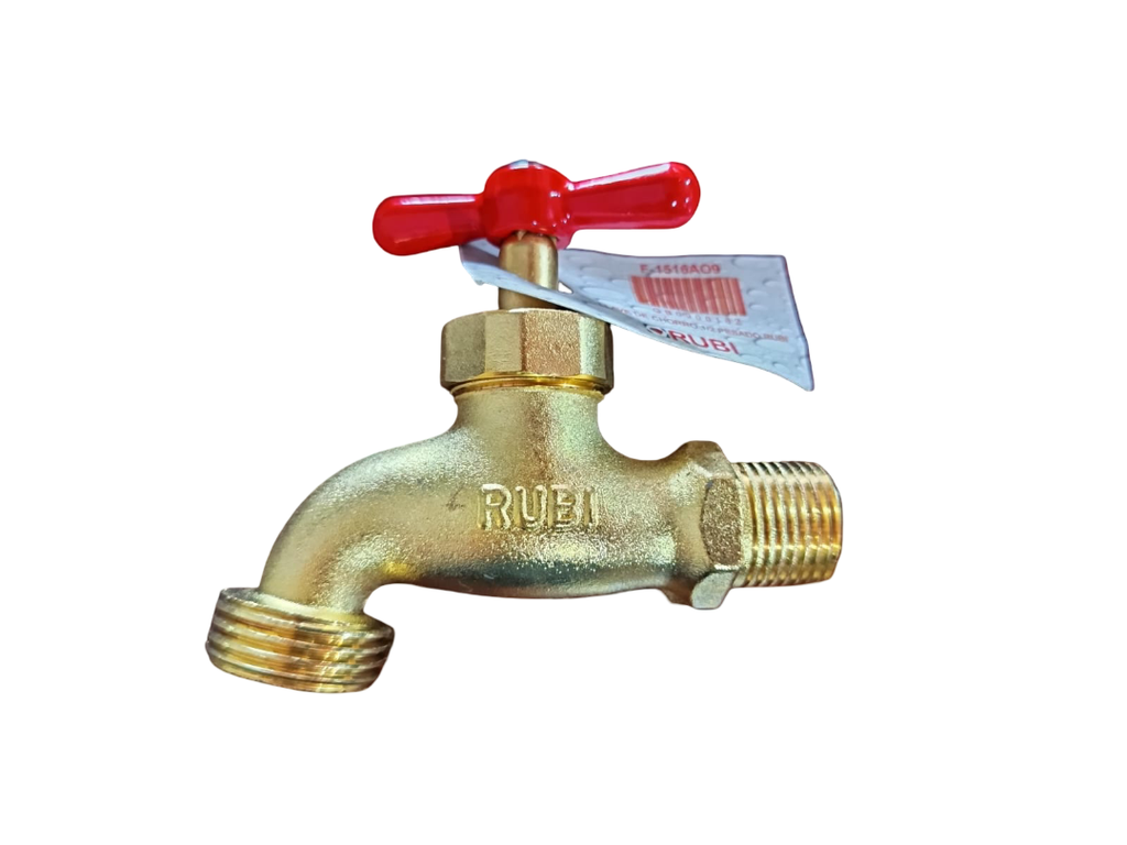LLAVE DE CHORRO 1/2 PESADO RUBI