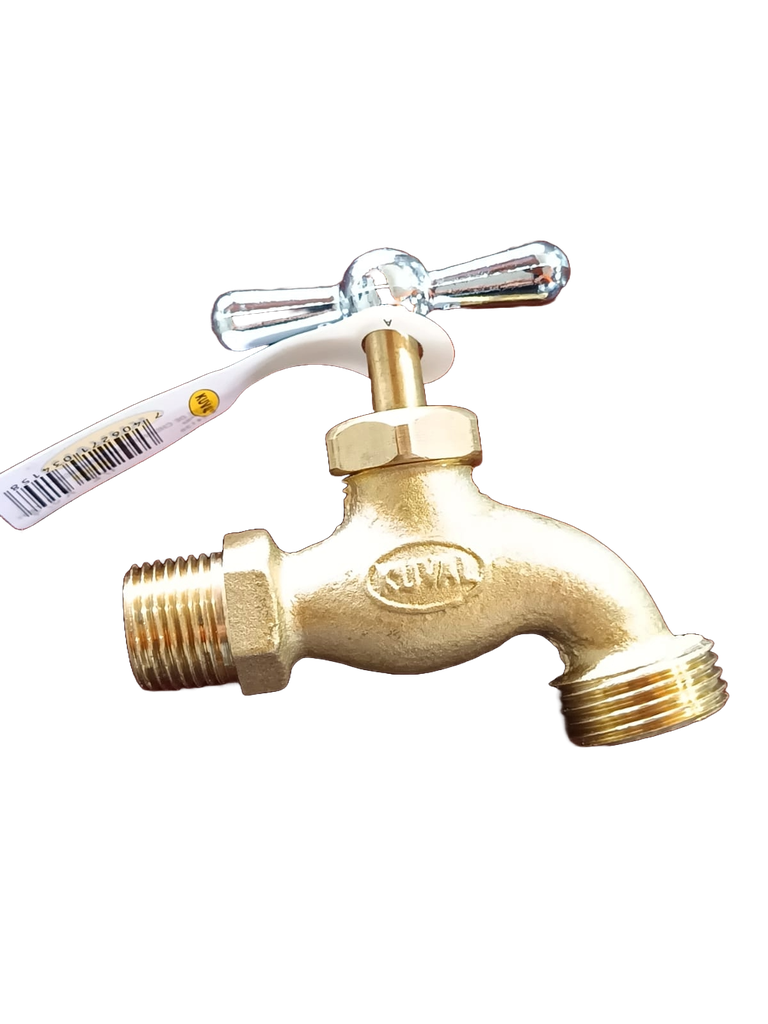 LLAVE DE CHORRO BRONCE C/ROSCA 1/2 PESADO X54-130 KUVAL