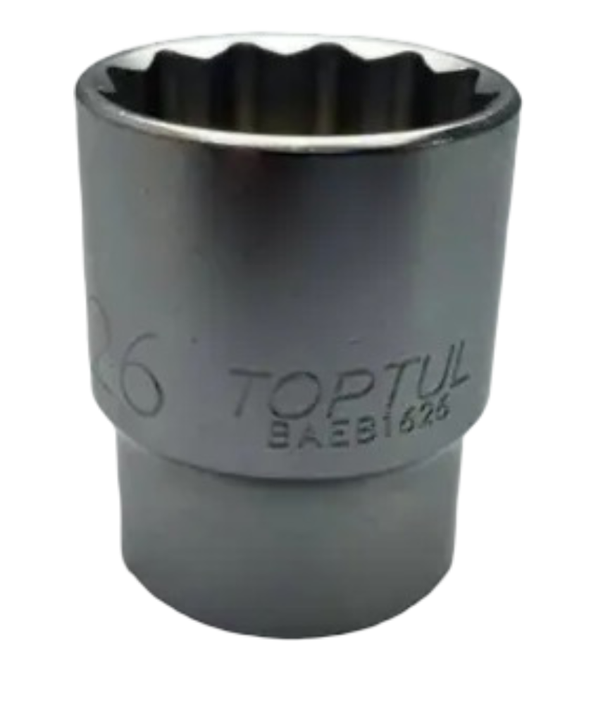 LLAVE HEXAGONA TOPTUL R1/2X 26MM CORTA