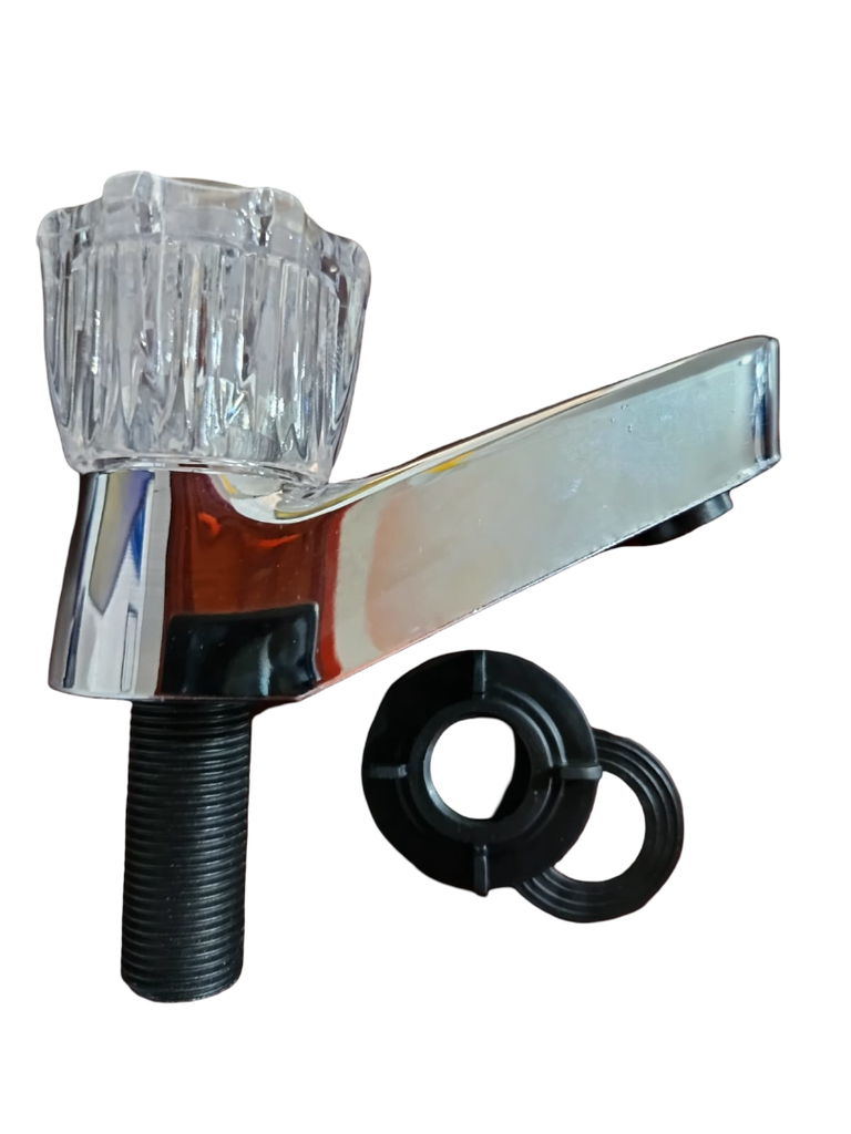 LLAVE SENCILLA P/ LAVAMANOS 1/2" CROMADA