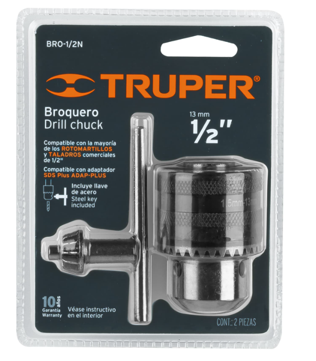 MANDRIL PARA BARRENO 1/2" 16478 TRUPER