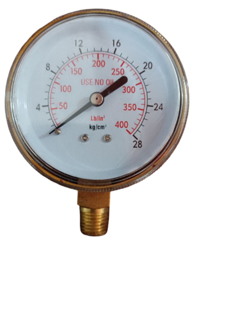 MANOMETRO DE 70MM RANGO: 0-28KG/CM (0-400LB/IN2)