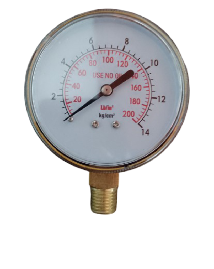 MANOMETRO DE 70NN RANGO 0-14 KG /CM 2 (0-200LB/IN2)