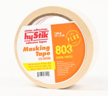 MASKING TAPE 1/2" X 25 803 HYSTICK