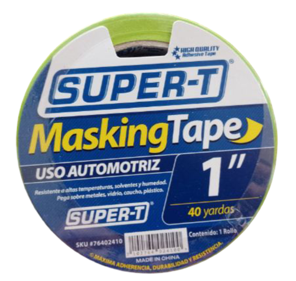 MASKING TAPE AUTOMOTRIZ 40Y X 1 (24MM) VERDE 76402410