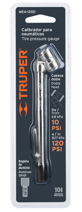 MEDIDOR DOBLE DE AIRE 120 LBS 19099 TRUPER
