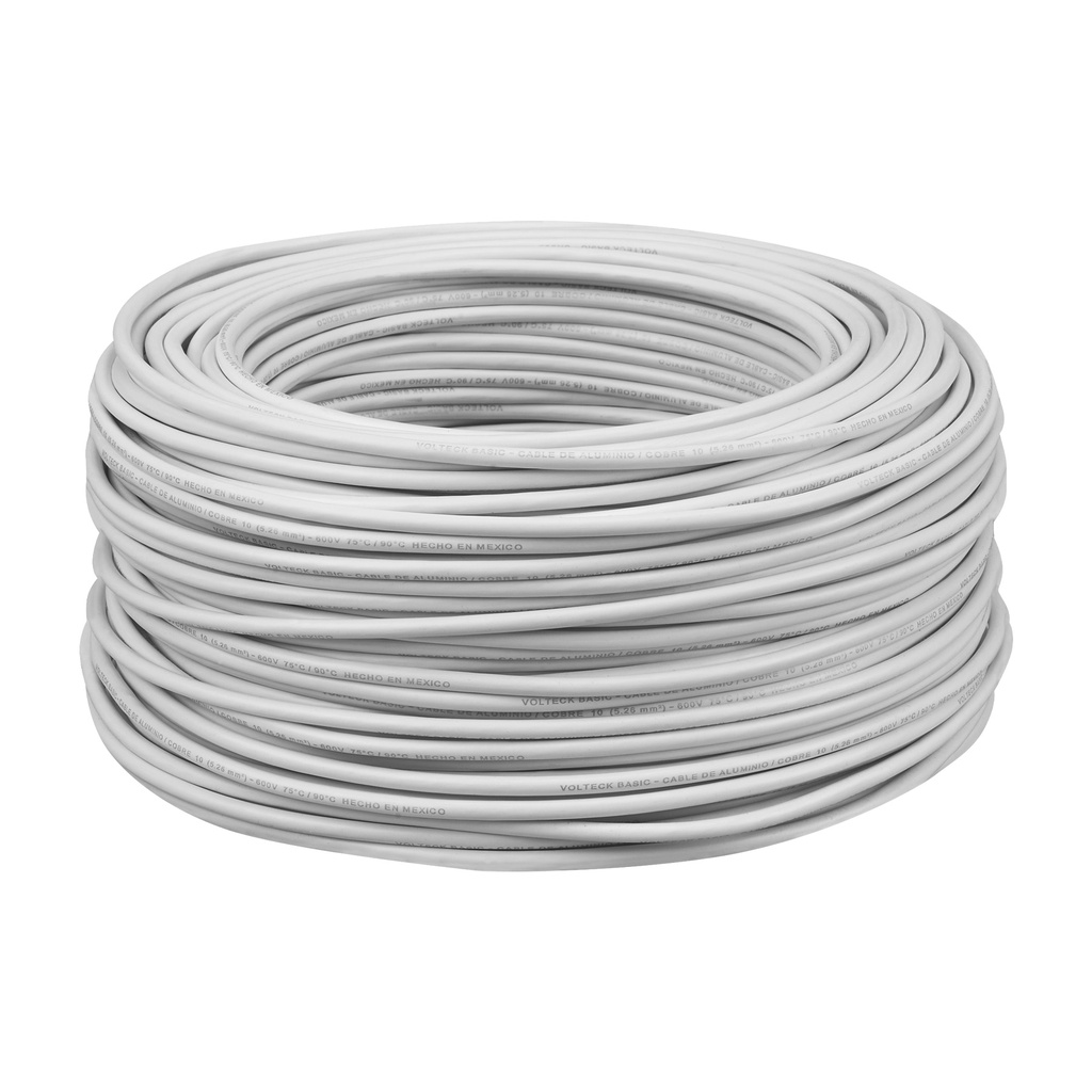 METRO CABLE ELECTRICO THHN #10 BLANCO