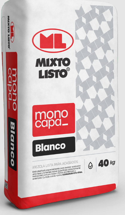 MONOCAPA BLANCO 40KG MIXTO LISTO