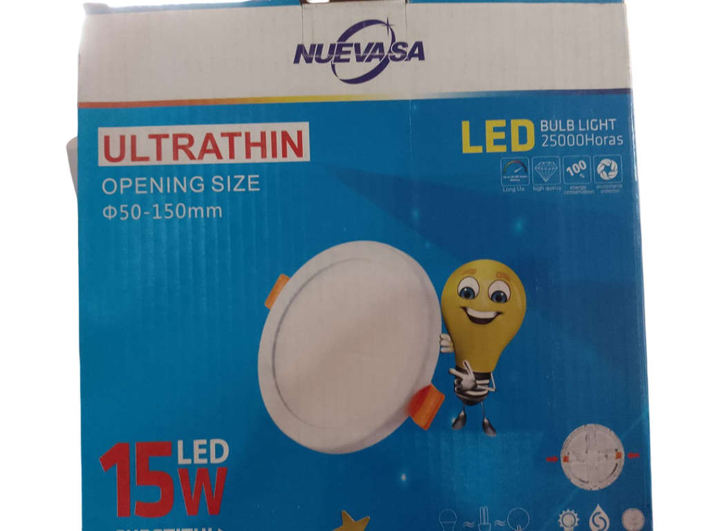 PANEL LED REDONDO 15W-6500K PAR15 NUEVASA