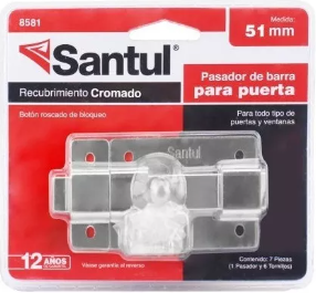 PASADOR DE ACERO CROMADO 8581 SANTUL