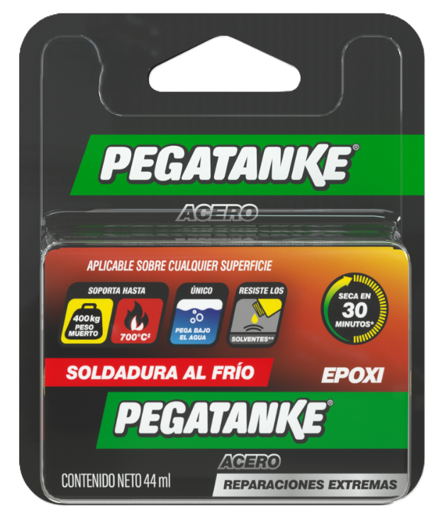 PEGATANKE EPOXICO ACERO BLISTER 44ML