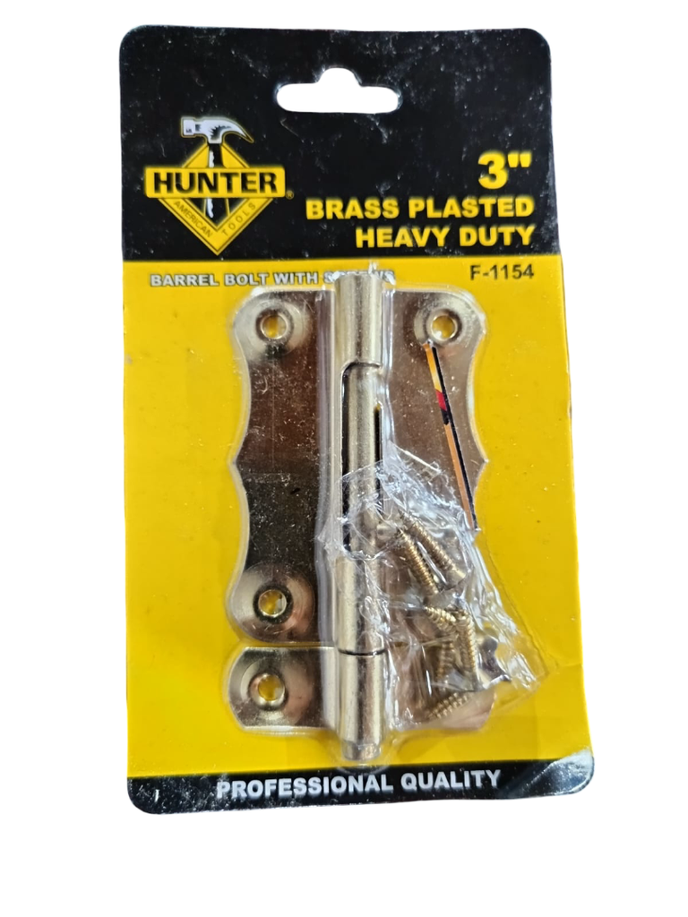 PASADOR MARIPOSA DORADO CON TORNILLOS 3" F1154 HUNTER