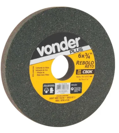 PIEDRA ESMERIL 6" X 3/4" G60 10/1 VD PLUS 1261634060