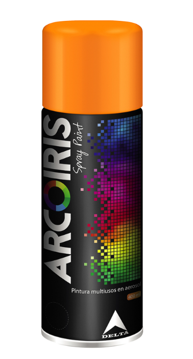 PINTURA SPRAY ANARANJADO ARCOIRIS