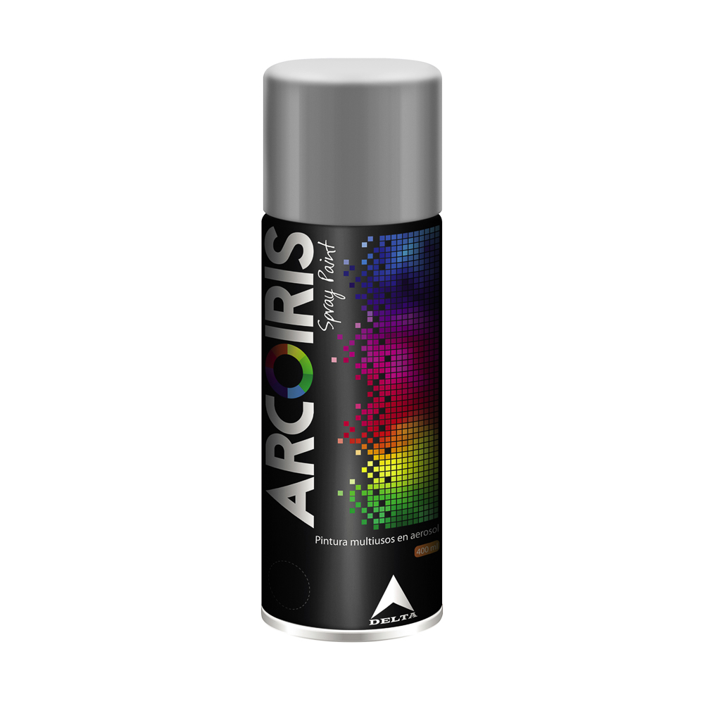 PINTURA SPRAY GRIS 400 ML ARCOIRIS