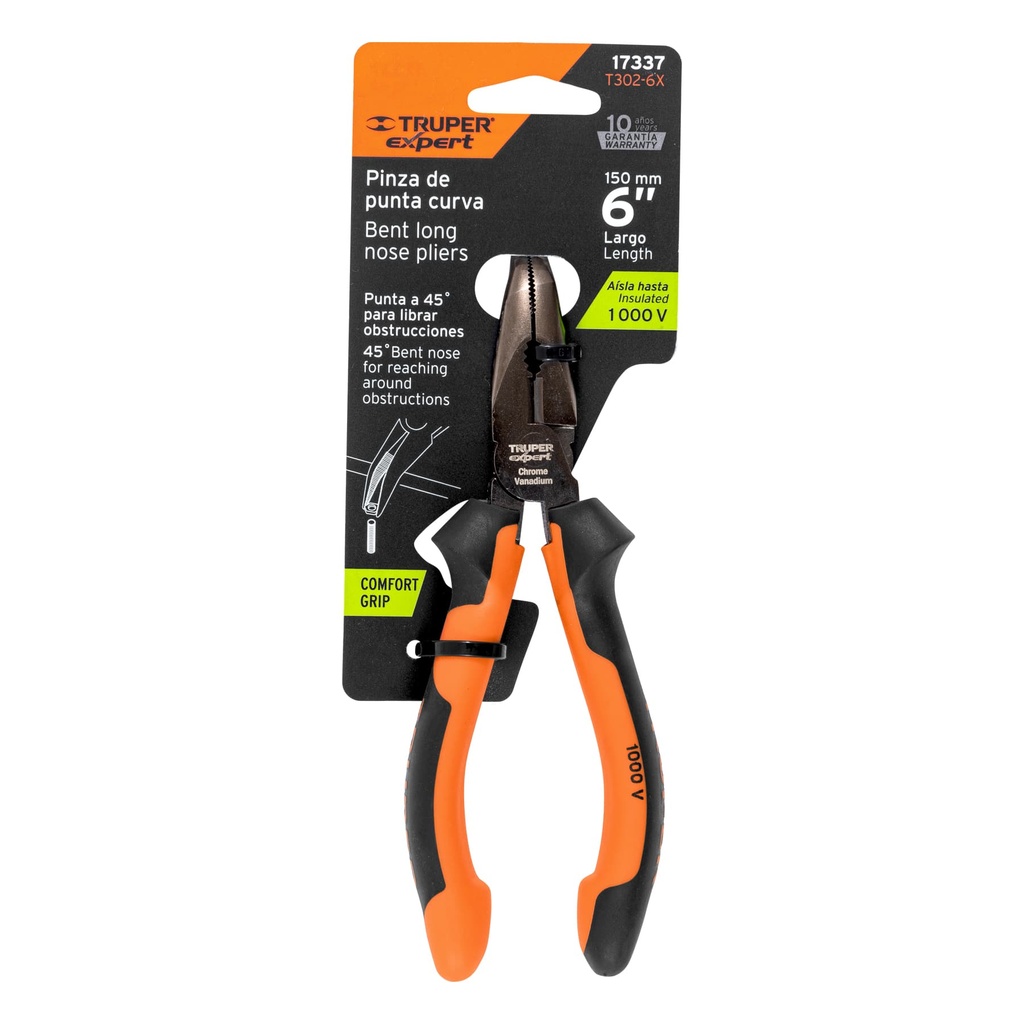 PINZA DE PUNTA CURVA 6" 17337 TRUPER