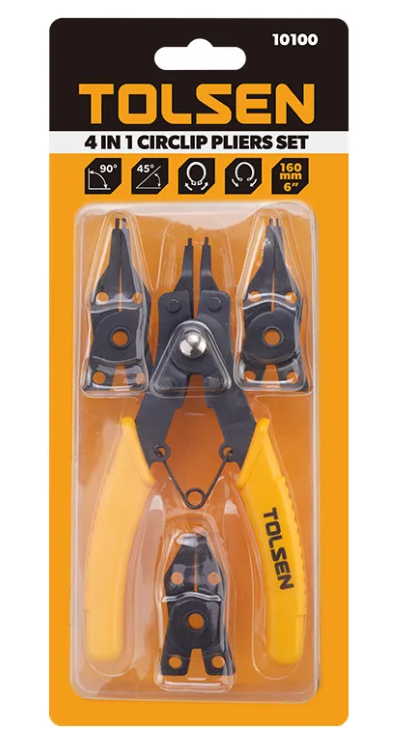 PINZA SET 4 PZAS DE 6" 10100 TOLSEN