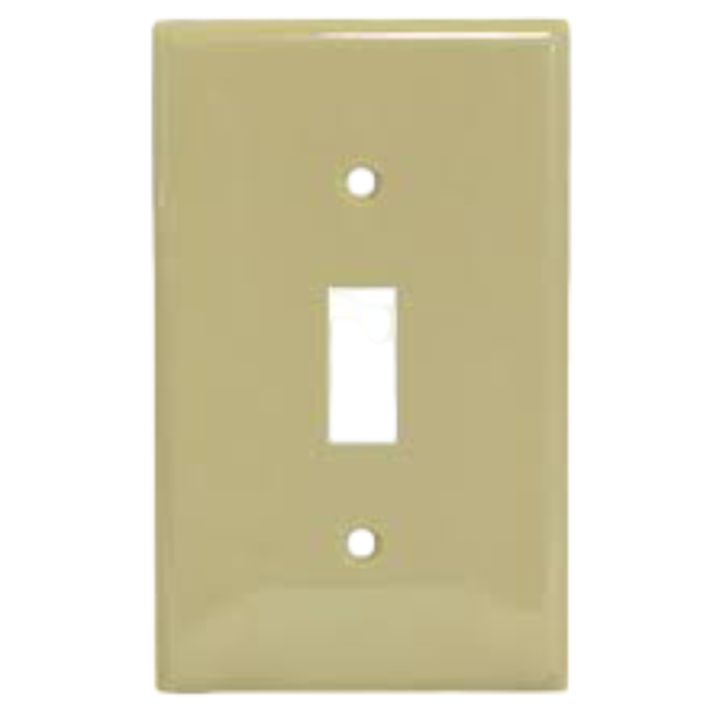 PLACA PLÁSTICA INTERRUPTOR COLOR MARFIL AGUILA