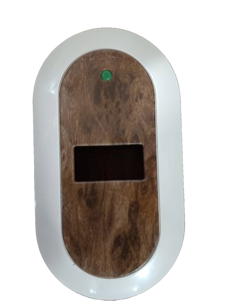 PLACA SENCILA DE METAL PARA APAGADOR DE EMPOTRAR