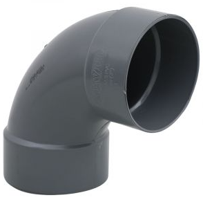 PLUVIAL CODO 90 GRADOS 1 1/2" GRIS