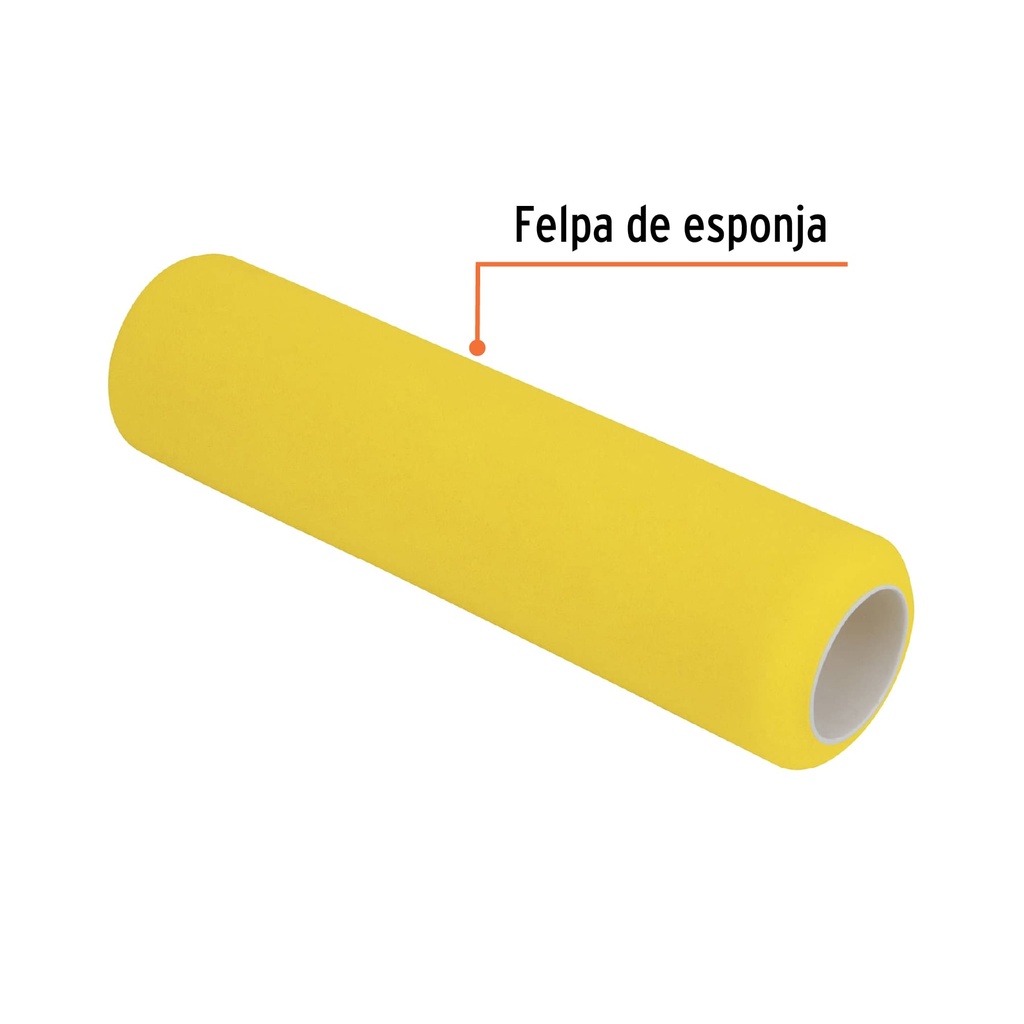REPUESTO RODILLO, FELPA 9" LISA, ESPUMA 13898 TRUPER