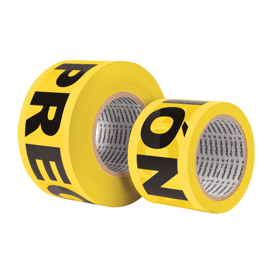 ROLLO CINTA DE PLASTICO "PRECAUCIÓN" AMARILLA 12578 TRUPER