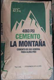 SACO DE CEMENTO GRIS MONTAÑA  42.5 KG 4060PSI
