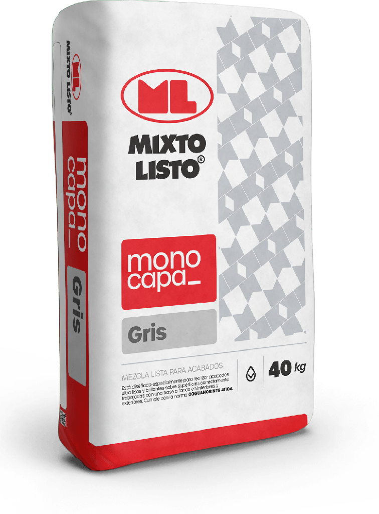 SACO DE MONOCAPA GRIS 40KG