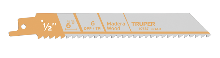SEGUETA SIERRA SABLE, 6"", 6 DPP, RECTA 10787 TRUPER
