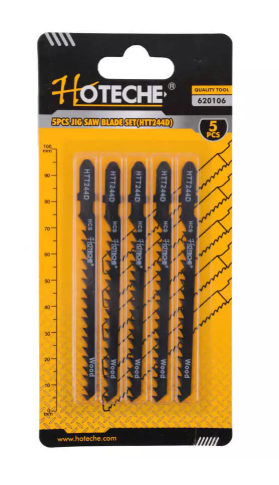 SIERRA P/CALADORA P/MADERA 5PZ "T" - 244D