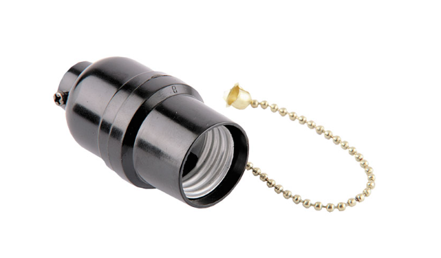 SOCKET DE BAQUELITA CON CADENA 250W ROSA MEDIANA EAGLE