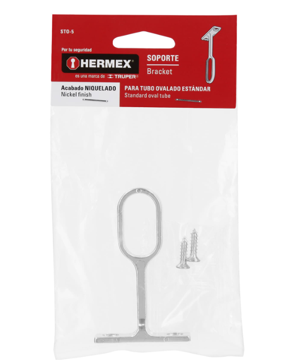 SOPORTE DE ZAMAK PARA TUBO OVALADO 48979 HERMEX