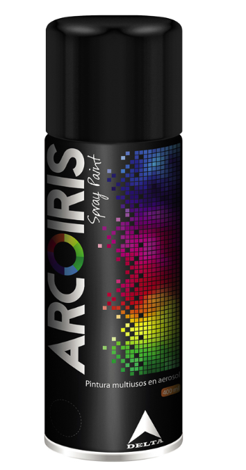 CONSUMIBLE SPRAY PAINT NEGRO ALTA TEMPERATURA ARCOIRIS