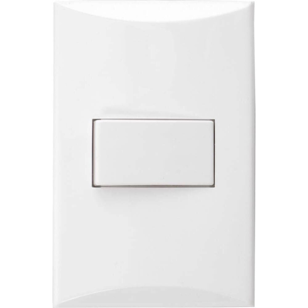 SWITCH SENCILLO 15A BLANCO PLATA 1000-W EAGLE