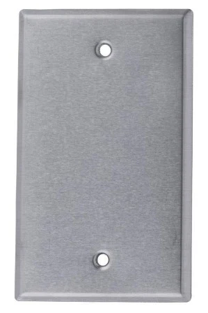 TAPA METALICA CIEGA RECTANGULAR INDUMA 2" X 4" COLOR GALVANIZADO T7201-051