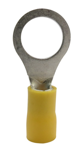 TERMINAL AMARILLA OJAL 13 MM 1/2"