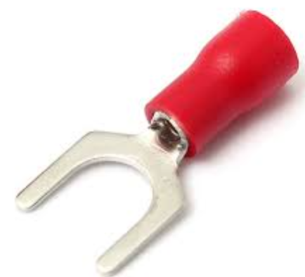 TERMINAL ROJA HORQUILLA 5.3MM 3/16