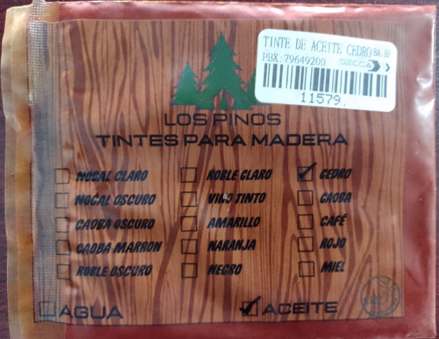 TINTE DE ACEITE CEDRO