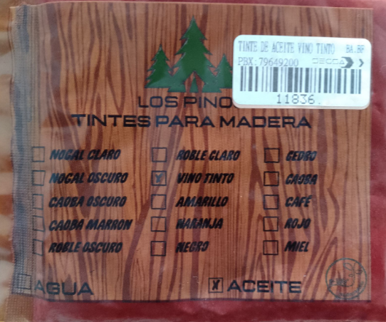 TINTE DE ACEITE NARANJA