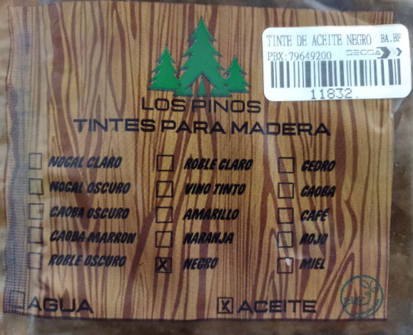 TINTE DE ACEITE NEGRO