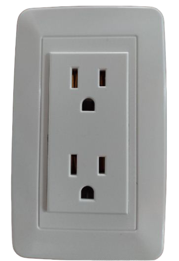 TOMA DOBLE POLARIZADA 10A 125/250V CM01038