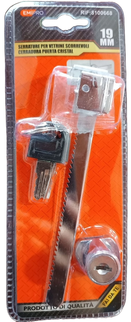 CERRADURA PARA PUERTA VIDRIO 00668 EMIPRO