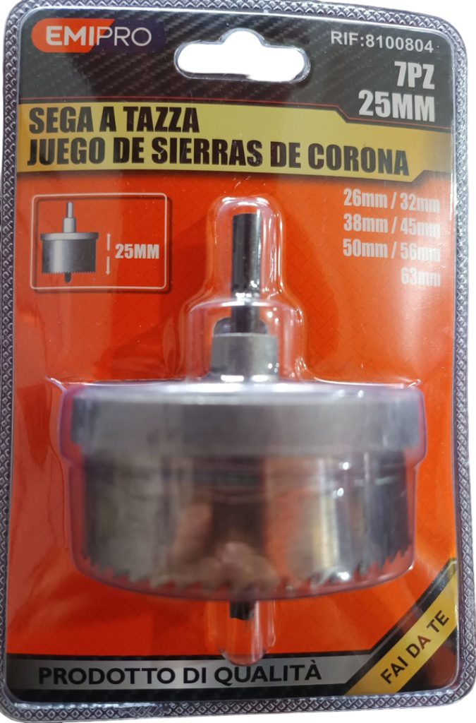 JUEGO DE CORONA 32, 38, 44 54 MM 8100804 EMIPRO