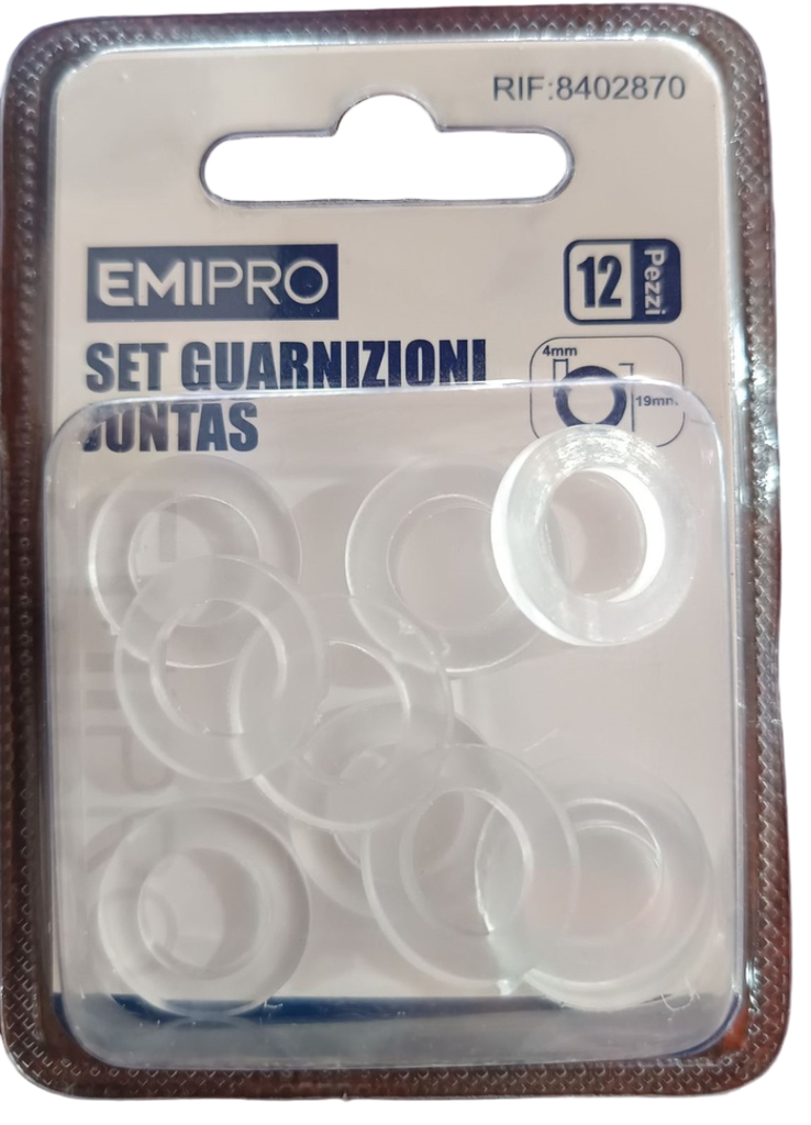 KIT DE EMPAQUE TRANSPARENTE DE 1/2 02870 IMEPRO