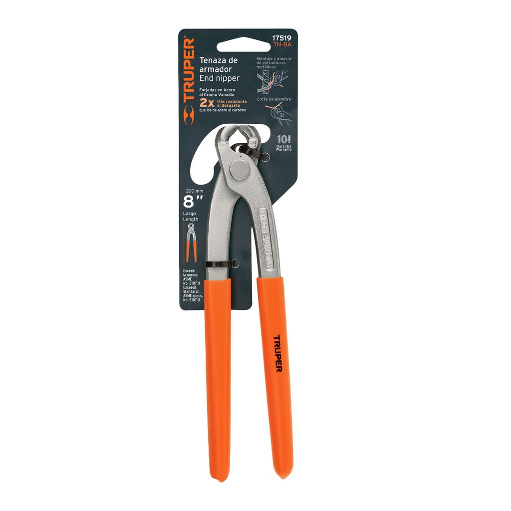 TENAZA DE 8' DE ARMADOR 17519 TRUPER