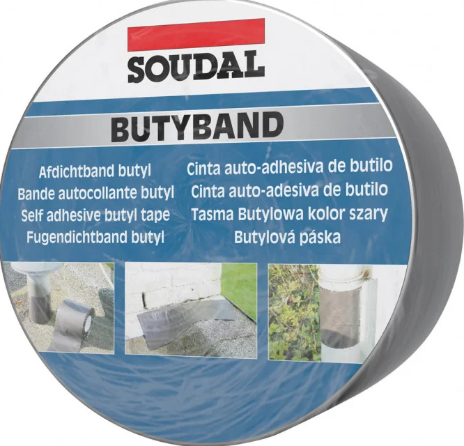 METRO SOUDAL BUTYBAND ALUMINIUM 7.5CMX10M SOUDAL