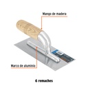 LLANA MINI 8" CANTO RECTO 6R MGO MADERA 103037 TRUPER